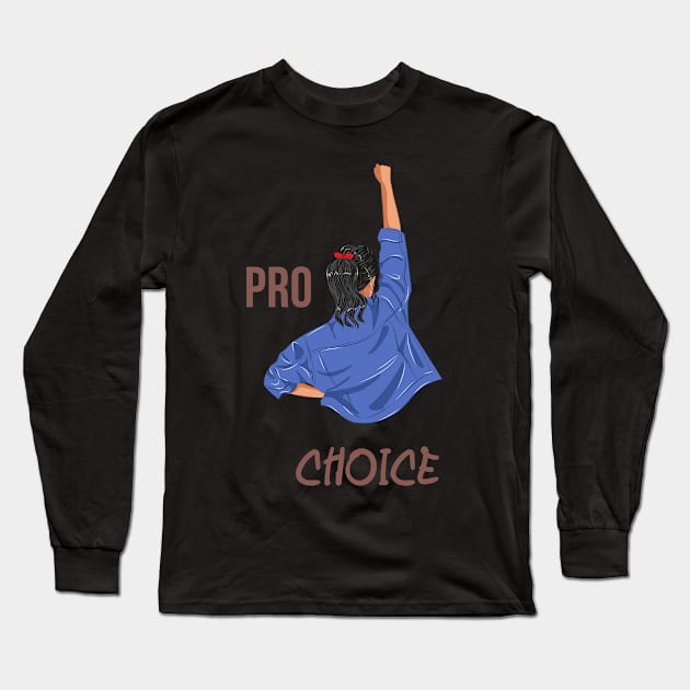 pro choice Happy Women Long Sleeve T-Shirt by NICHE&NICHE